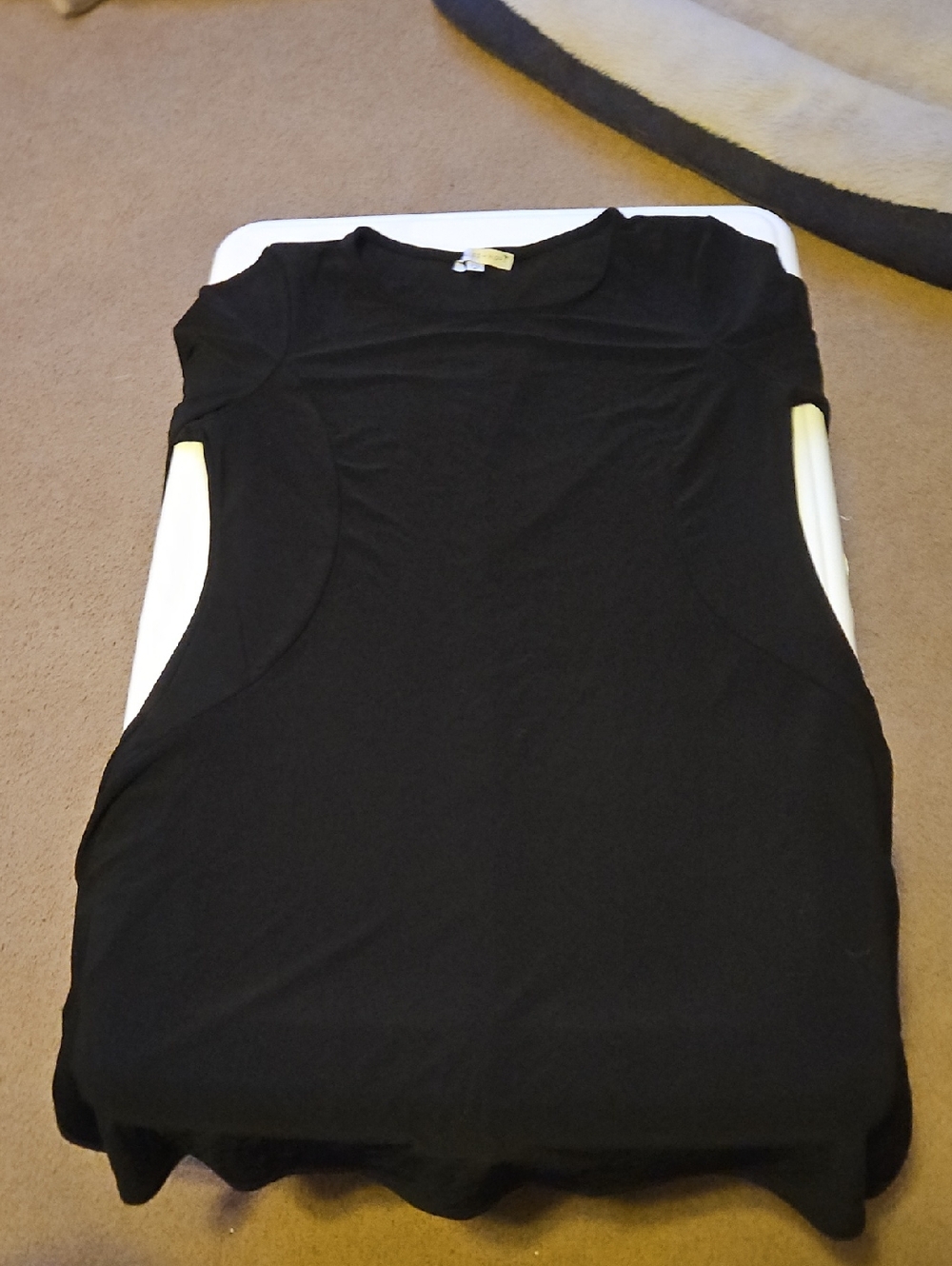 Annalee + Hope Black Short Sleeve Scoop Neck Dress
